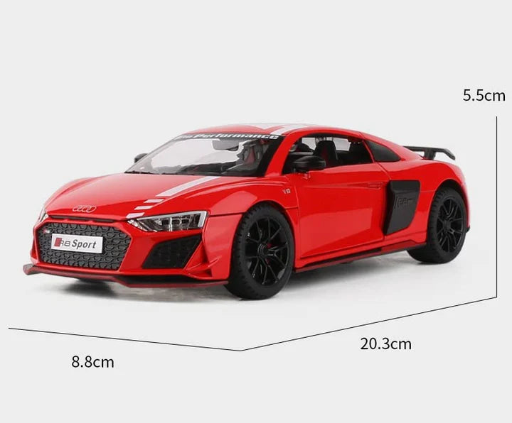 Audi R8 V10 Scale Model Diecast Metalcar - All Size