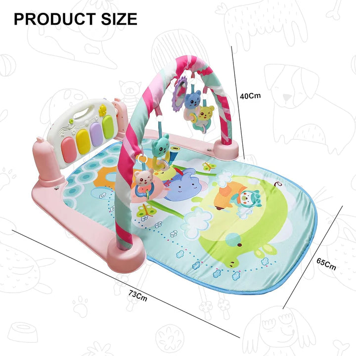 Premium 5 in 1 Piano Gym Mat Gym & Fitness Rack, Animal Sound Effect