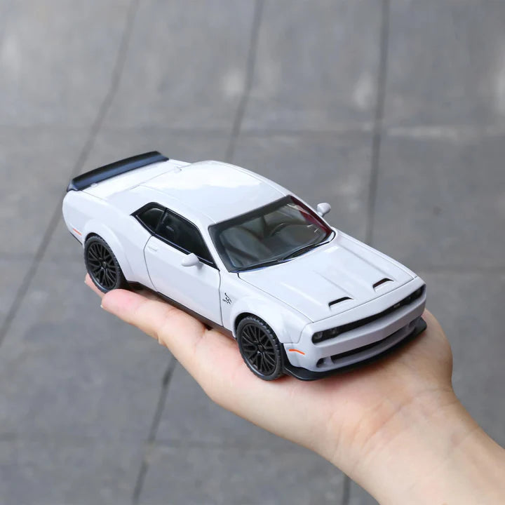 Dodge Challenger Hellcat Scale Model Diecast Metal Car - All Size