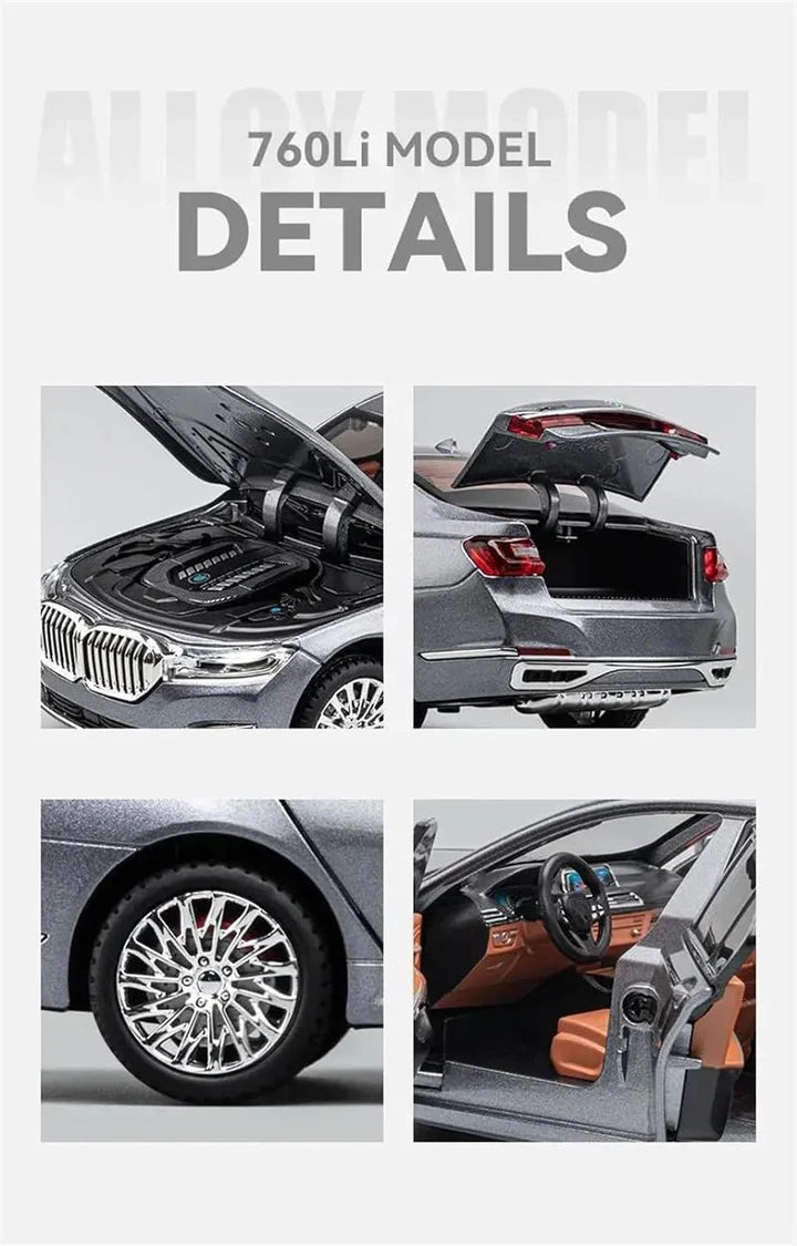 Bmw 760li Scale Model Diecast Metalcar - All Size