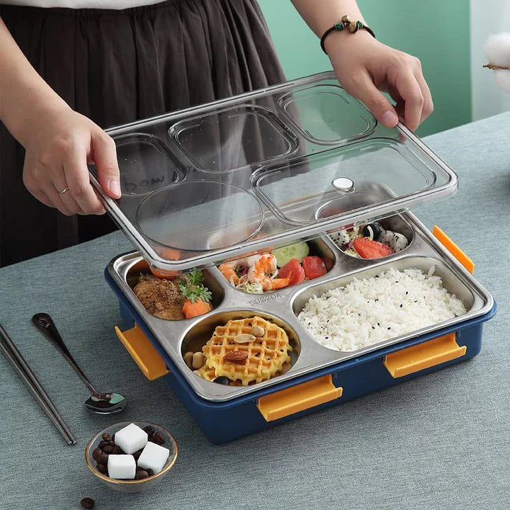 5 Compartment Bento Lunch Box for Adults Kids