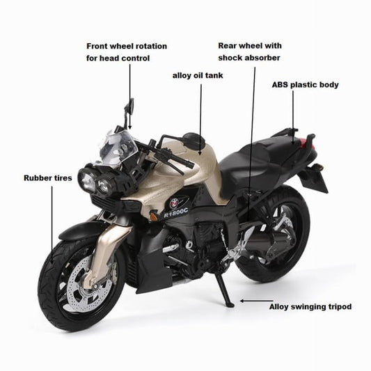 Bmw R1800c Scale Model Diecast Metalcar - All Size