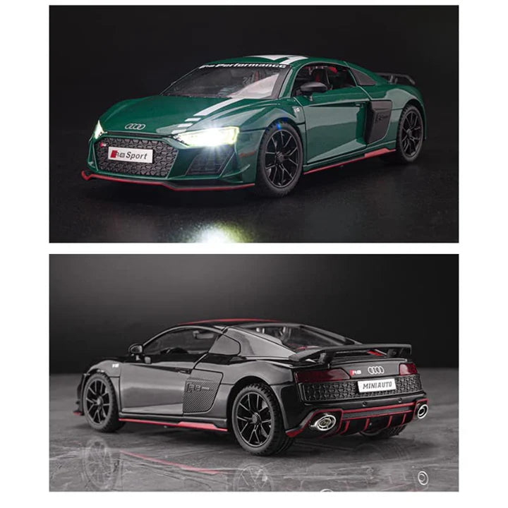Audi R8 V10 Scale Model Diecast Metalcar - All Size