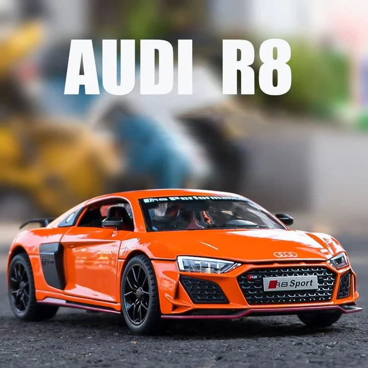 Audi R8 V10 Scale Model Diecast Metalcar - All Size