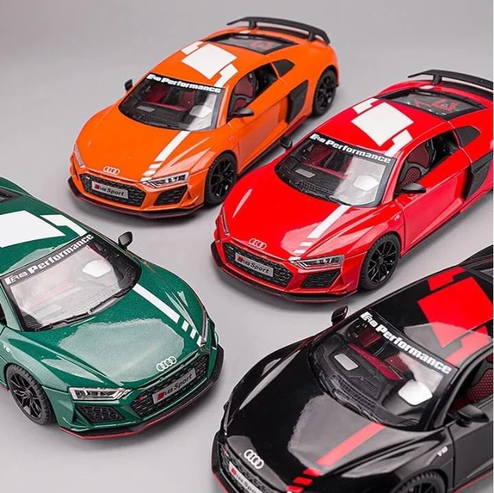 Audi R8 V10 Scale Model Diecast Metalcar - All Size