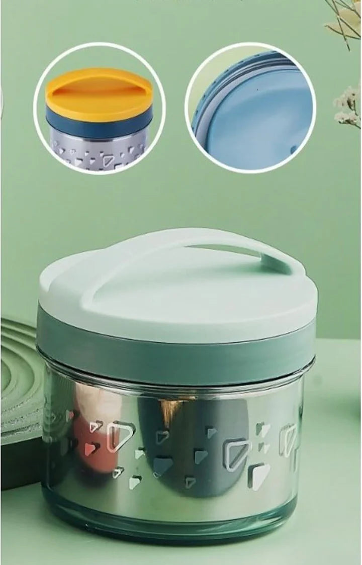 Microwave Safe Insulated Bento Box, Single Layer Stainless Steel Lunch Box