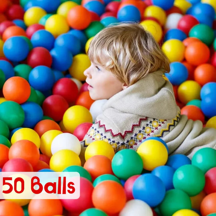 Pool Ball 6 Cm Colorful Small Plastic Balls Safe Soft Ball For Baby Playing Items Indoor Easy To Grasp | Bpa-Free, Non-Toxic Ball