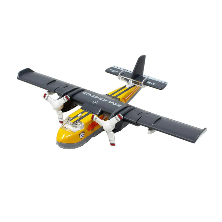 AIRCRAFT TOY DIECAST METAL ALLOY MODEL AIR PLANE MILITARY AIR FORCE SEAPLANE PULLBACK TOYS WITH LIGHTS AND SOUNDS FIGHTER JET FOR KIDS BOY GIRLS CHILDREN
