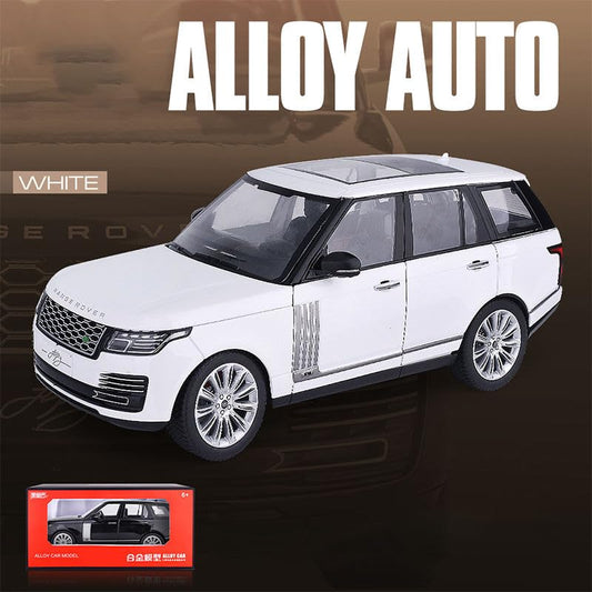 BIG SIZE RANGE ROVER 1:18 DIECAST METAL PULL BACK DIECAST CAR WITH OPENABLE DOOR AND SOUND LIGHT, GIFTS TOYS FOR KIDS【 MULTICOLOR 】[SIZE : 28.7CM*13CM*10.5CM]