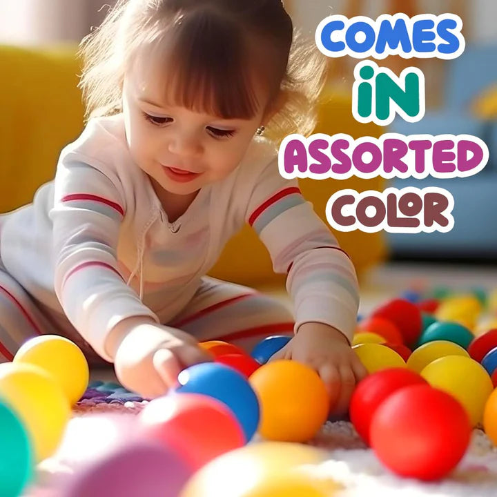 Pool Ball 6 Cm Colorful Small Plastic Balls Safe Soft Ball For Baby Playing Items Indoor Easy To Grasp | Bpa-Free, Non-Toxic Ball