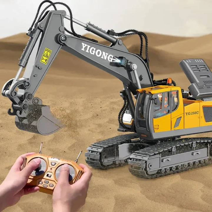 EXCAVATOR TOYS FOR BOYS 3-5 YEAR OLD REMOTE CONTROL DIGGER CONSTRUCTION TOYS RC VEHICLES TRACTOR SANDBOX TRUCK FOR BOYS 5-7 YEAR OLD
