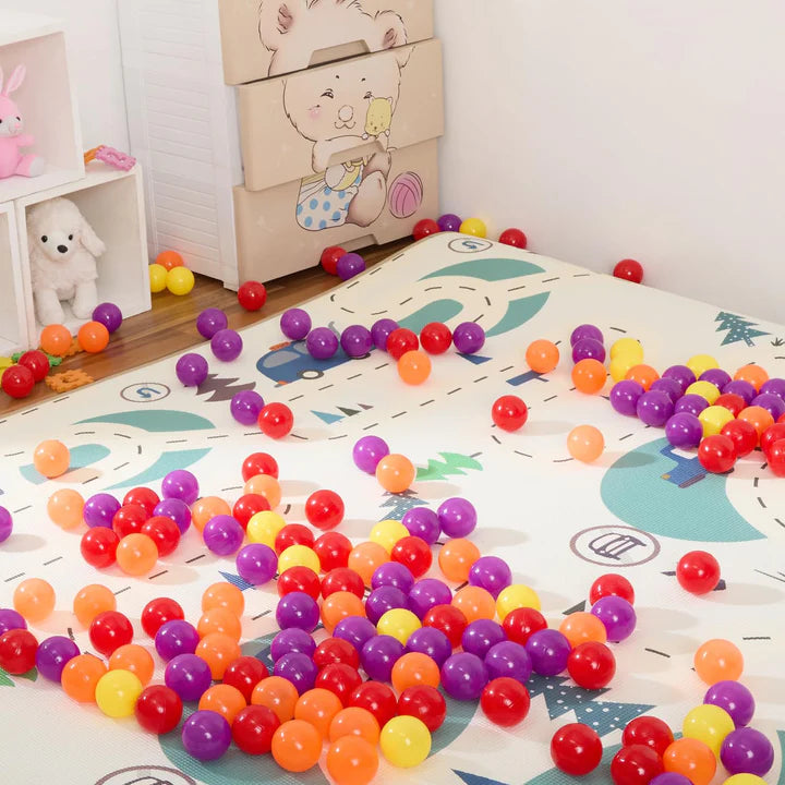 Pool Ball 6 Cm Colorful Small Plastic Balls Safe Soft Ball For Baby Playing Items Indoor Easy To Grasp | Bpa-Free, Non-Toxic Ball