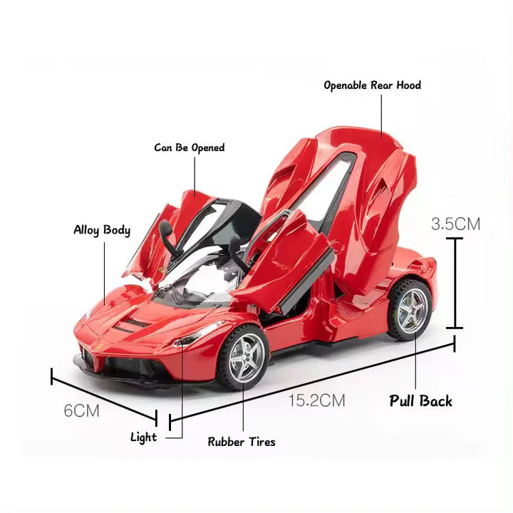 Ferrari Laferrari Scale Model Diecast Metalcar - All Size