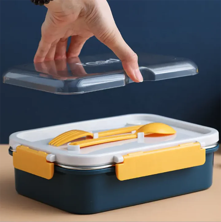 3 Compartment Stainless Steel Insulated Lunch Box for Kids