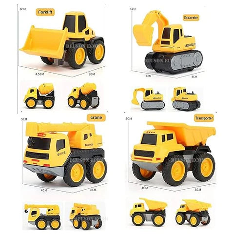 Unbreakable Construction Bulldozer Excavator Loader Truck Vehicles for Kids Building Vehicle Engineer