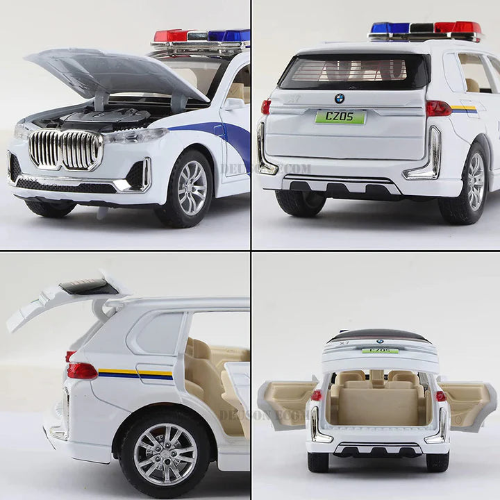 Bmw Police Scale Model Diecast Metalcar - All Size